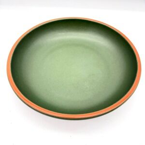 Williams Sonoma Casa Verde Large Pasta Bowl Green Terra Cotta Portugal 10.75"